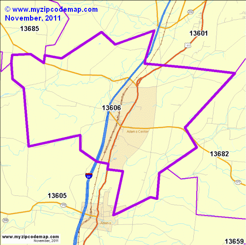 map of 13606