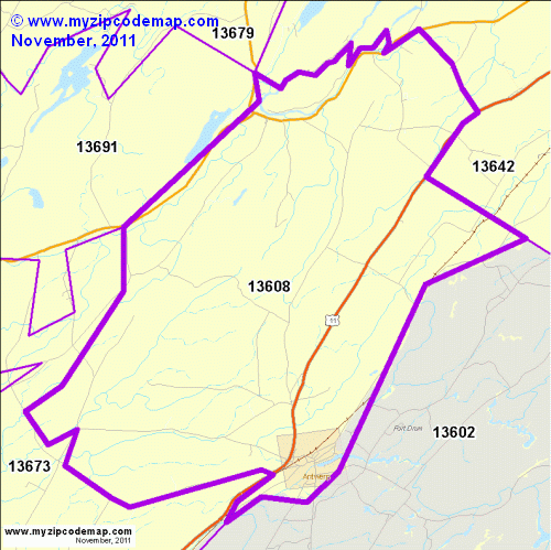 map of 13608
