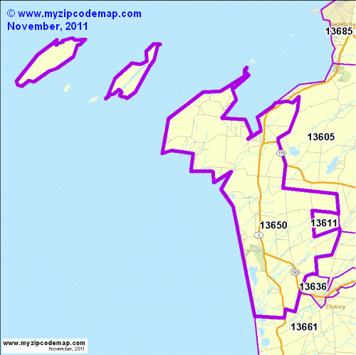 map of 13650