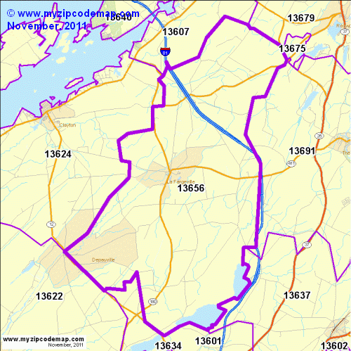 map of 13656
