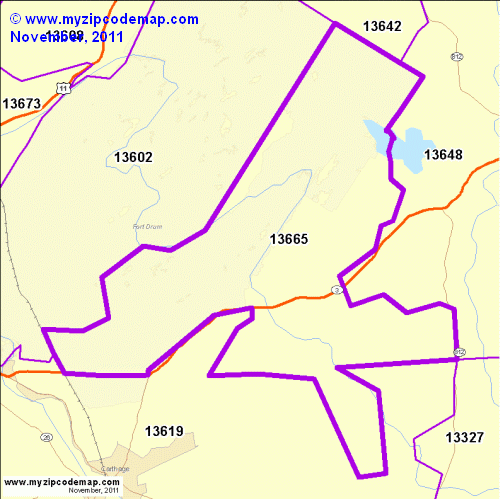map of 13665