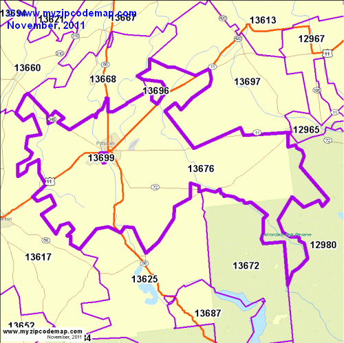 map of 13676