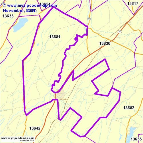 map of 13681