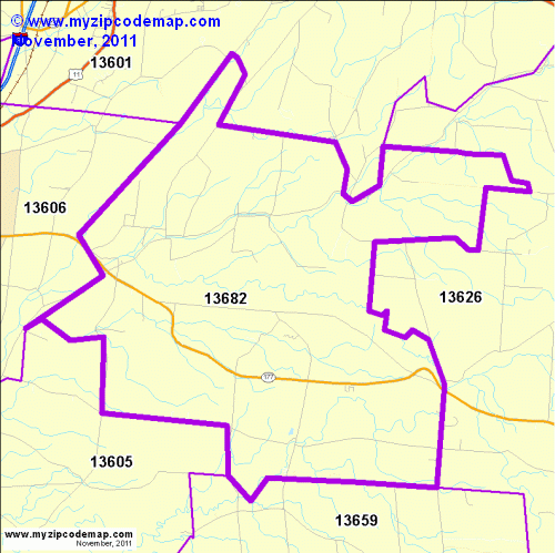 map of 13682