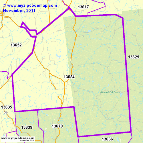 map of 13684