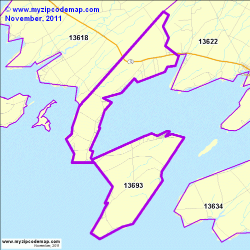 map of 13693