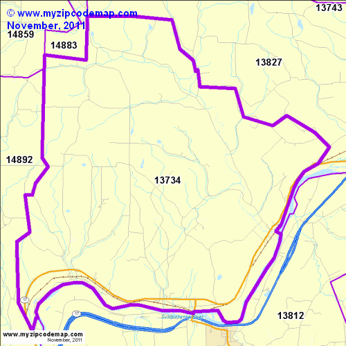 map of 13734