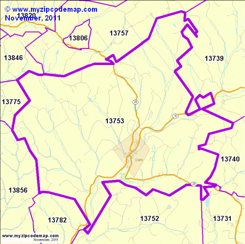 map of 13753
