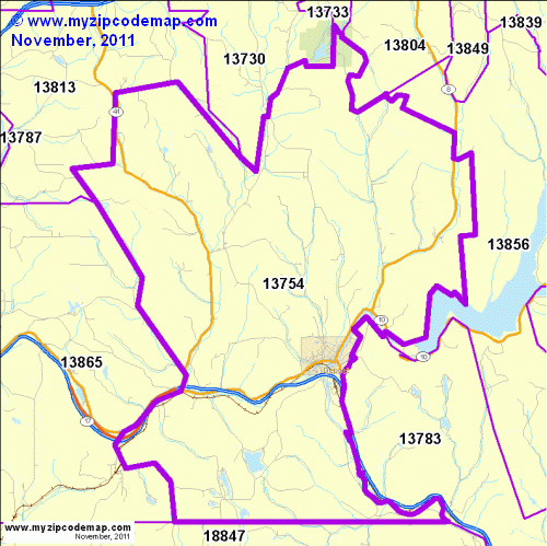 map of 13754