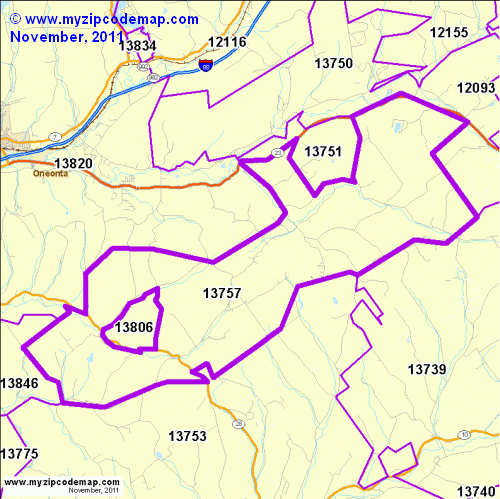 map of 13757