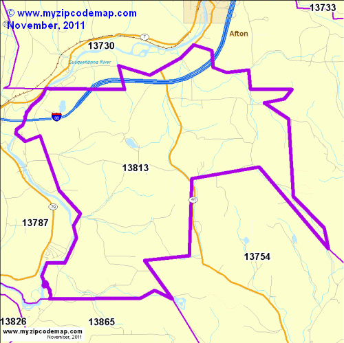 map of 13813