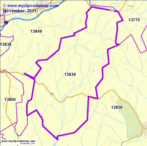 map of 13839
