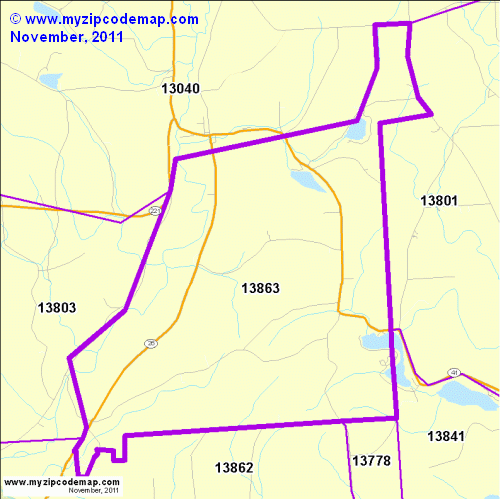 map of 13863