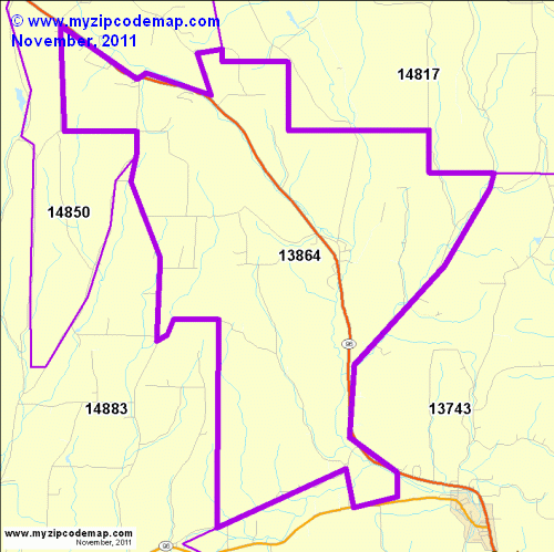 map of 13864