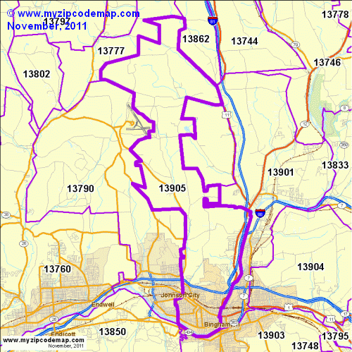 map of 13905