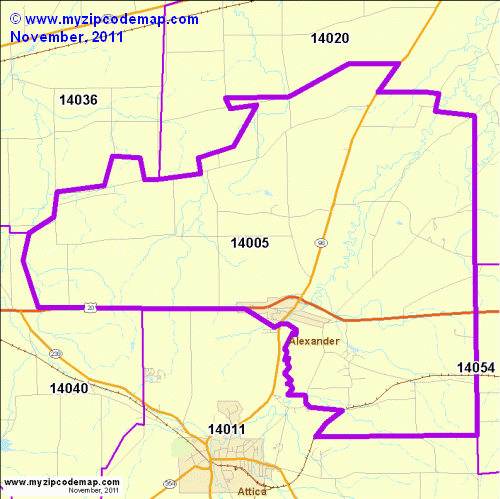 map of 14005
