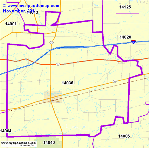 map of 14036
