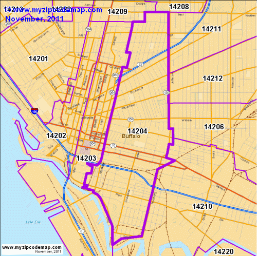 map of 14204