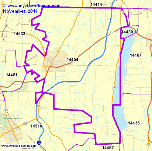 map of 14454