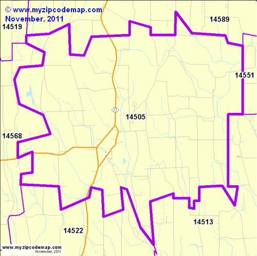 map of 14505