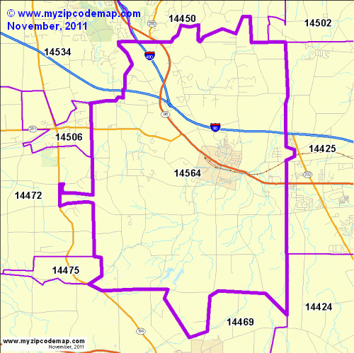 map of 14564