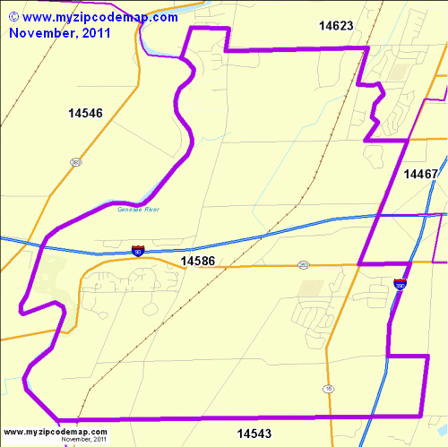 map of 14586