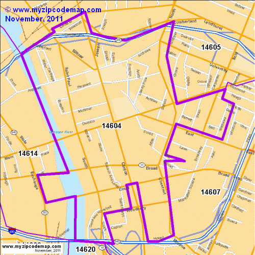 map of 14604