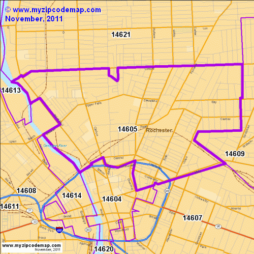 map of 14605