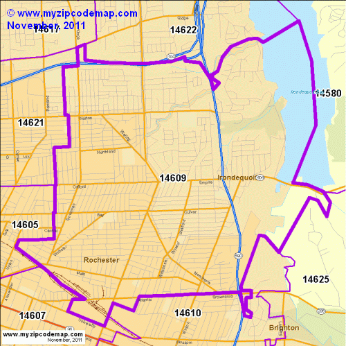 map of 14609