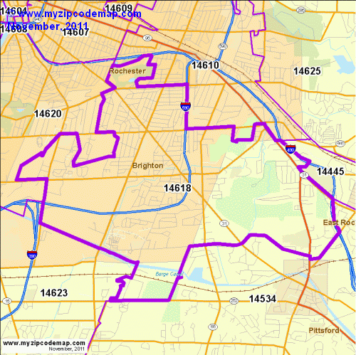 map of 14618