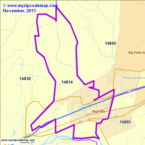 map of 14814