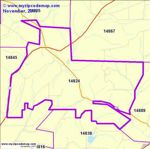 map of 14824