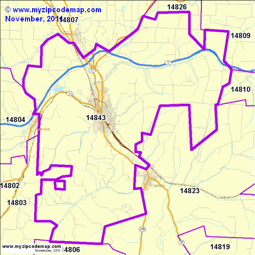 map of 14843