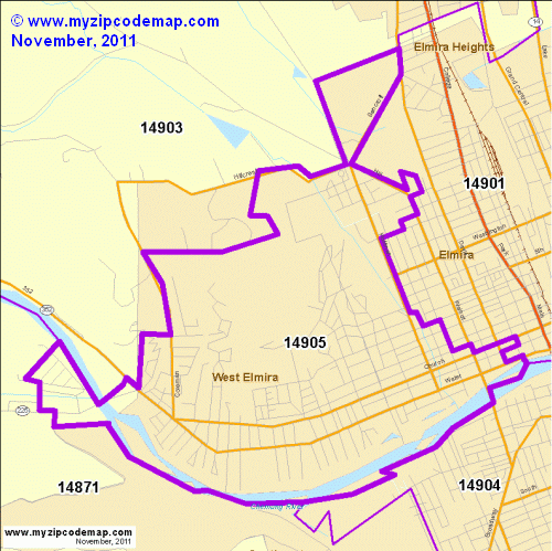 map of 14905