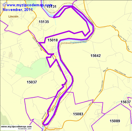 map of 15018