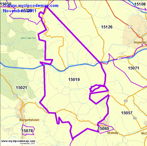 map of 15019