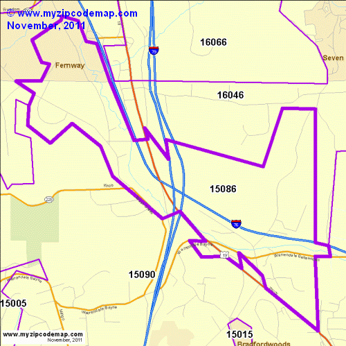 map of 15086
