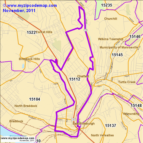 map of 15112