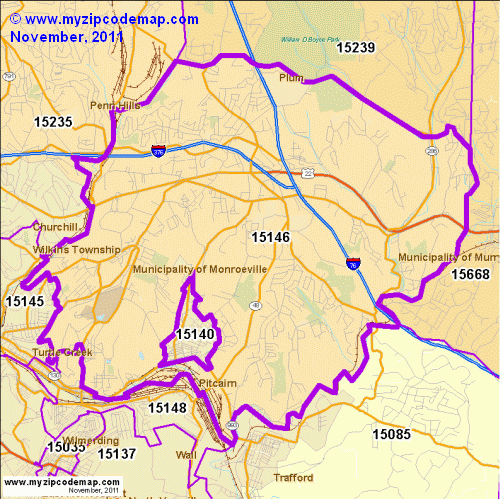 map of 15146