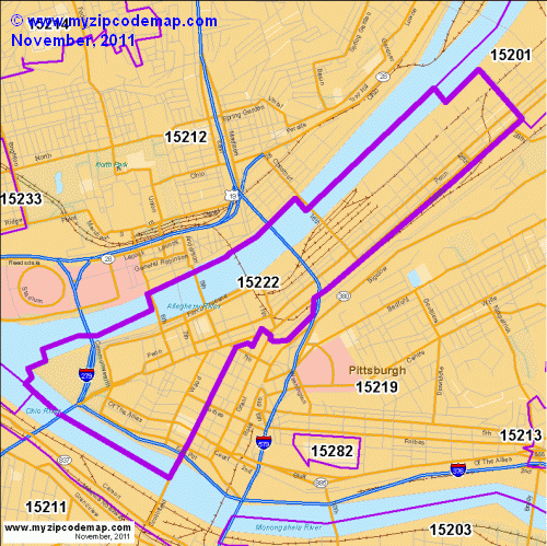 map of 15222