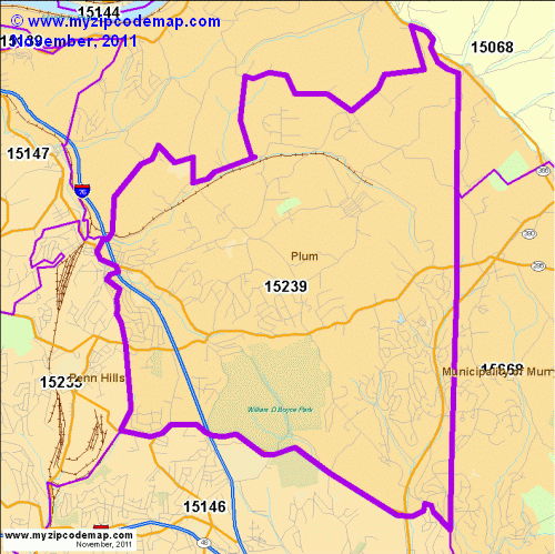 map of 15239