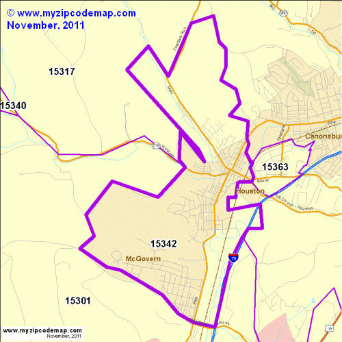 map of 15342