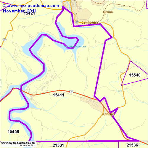 map of 15411