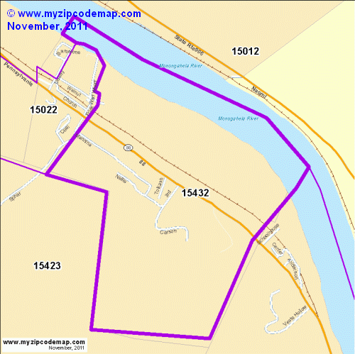 map of 15432
