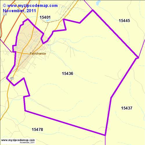map of 15436