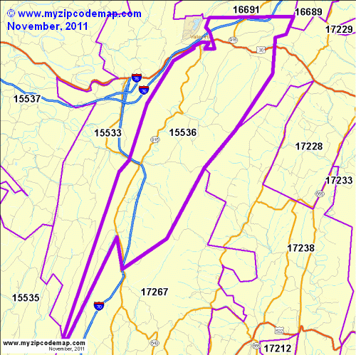map of 15536