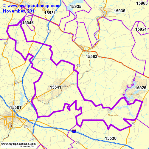 map of 15541