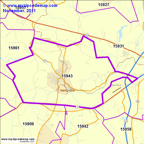 map of 15943