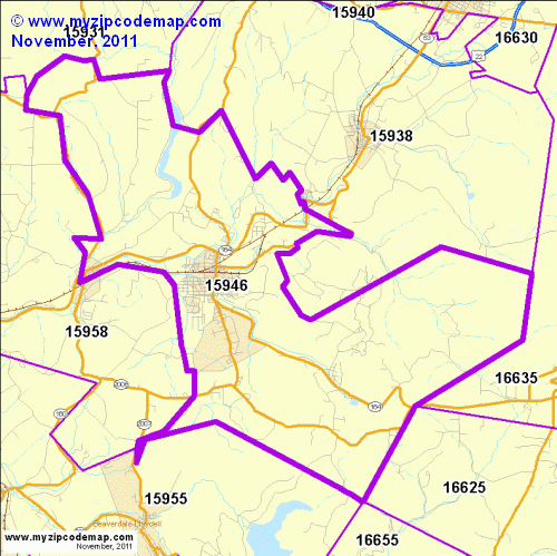 map of 15946