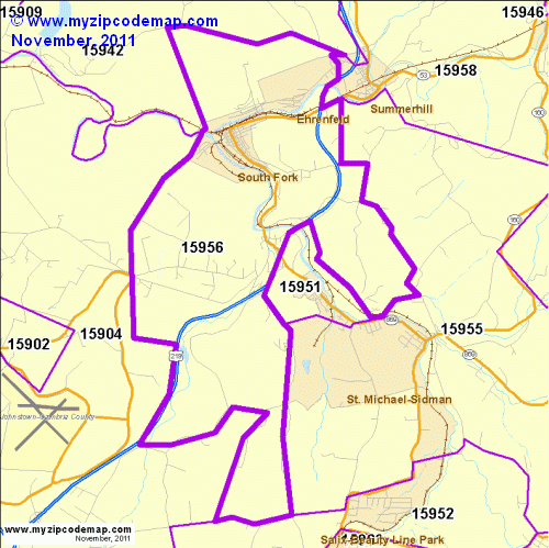 map of 15956